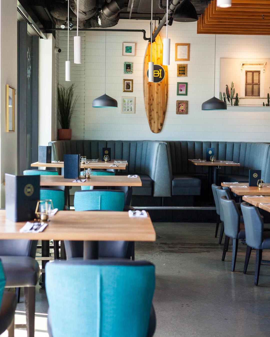 Dining area at The Hard Bean Port Moody